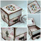 Pink shabby rose jewellery organiser